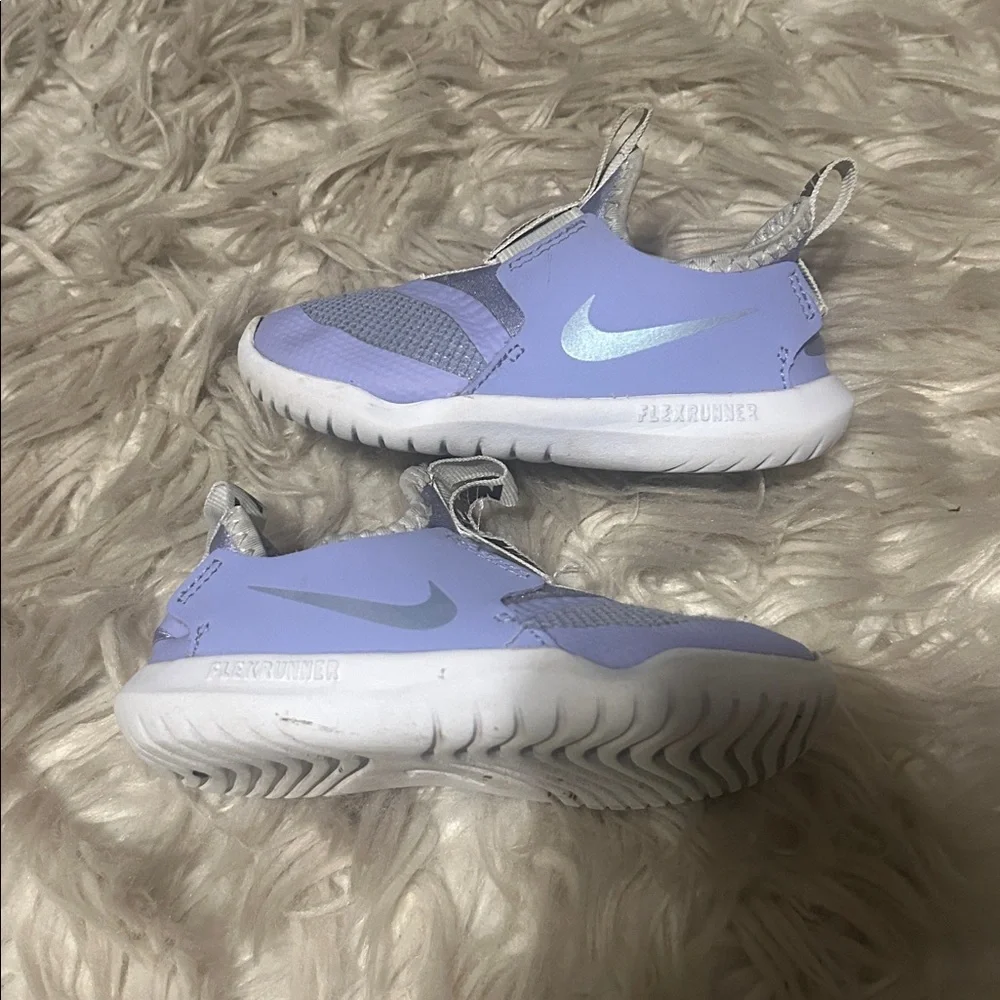 Nike Kids' Lavender and Gray Sneakers size 8c